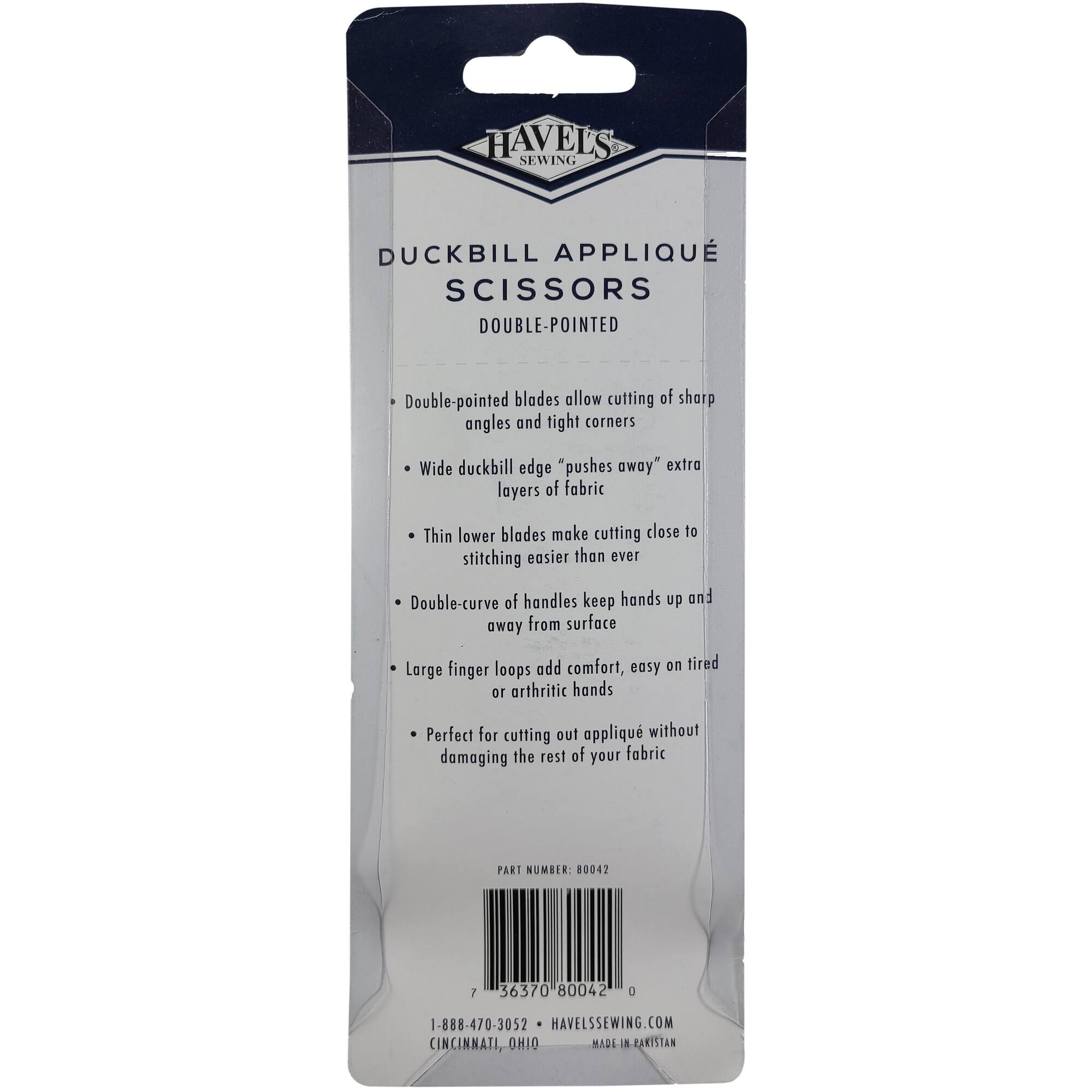 Havel's™ 6" Double-Pointed Duckbill Applique Scissors